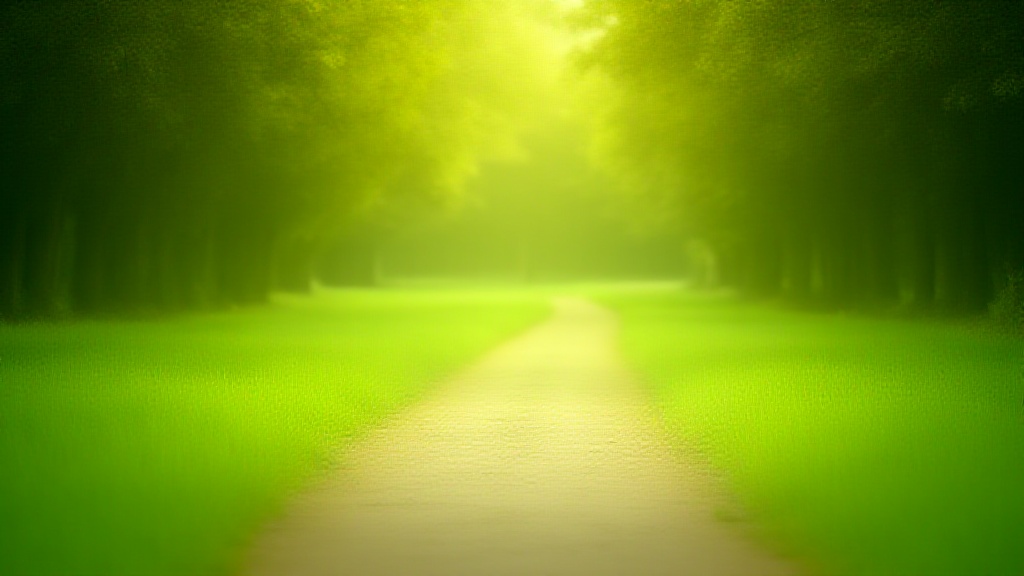 A scenic, gentle walking path through a park surrounded by soft green grass and dappled sunlight, symbolizing joint-friendly movement.